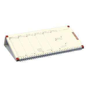 Asztali naptár kép nélküli TOPTIMER C050 fekvő sárga lapos szürke 2025. 110581118 - TOPTIMER