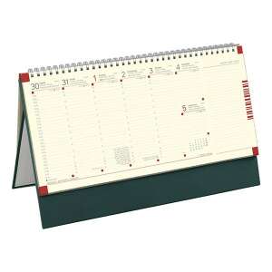 Asztali naptár kép nélküli TOPTIMER C051 álló sárga lapos zöld 2025. 110581120 - TOPTIMER
