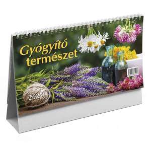 Asztali naptár képes TOPTIMER T058 álló fehér lapos Gyógyító természet 2025. 110581121 - TOPTIMER
