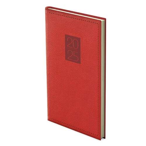 Zsebnaptár TOPTIMER Classic C035 álló sárga lapos bordó 2025. 110581194