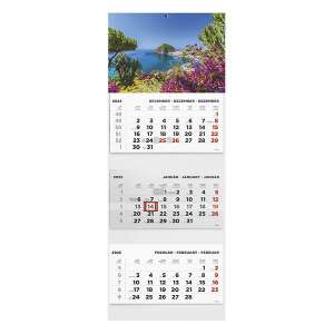 Speditőrnaptár TOPTIMER T070 3 tömbös 3 havi Táj 2025. 110581215 - TOPTIMER