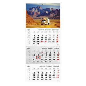 Speditőrnaptár TOPTIMER T072 1 tömbös 3 havi Kamion 2025. 110581218 - TOPTIMER