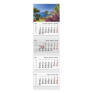 Speditőrnaptár TOPTIMER T073 4 tömbös 4 havi Táj 2025. 110581223 - TOPTIMER