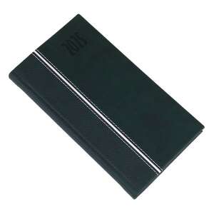 Zsebnaptár REALSYSTEM Kensington fekvő fehér lapos zöld 2025. 110581237 - REALSYSTEM