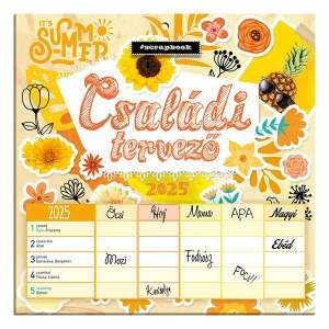 Falinaptár mágneses LIZZY CARD 220x220mm 2 hetes Anyu tervezője Scrapbook Style 2025. 110581293 - Irodai kiegészítő