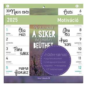 Falinaptár mágneses LIZZY CARD 220x220mm 2 hetes Motiváció 2025. 110581294 - Irodai kiegészítő