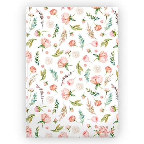 Határidőnapló LIZZY CARD Roses and Leaves A/5 napi szivacsos 2025. 110581304