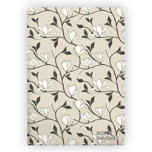 Határidőnapló LIZZY CARD Beige Magnolia B/6 heti keménytáblás 2025. 110581309