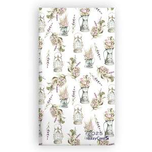 Zsebnaptár LIZZY CARD Lavender fekvő keménytáblás 2025. 110581319 - Irodai kiegészítő