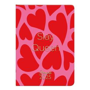 Zsebnaptár PLANALL Cool B/6 heti álló fehér lapos aranyozott 2025. 110581347 - Irodai kiegészítő