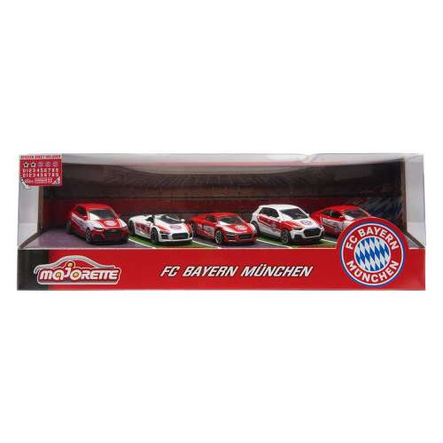 Majorette FC Bayern München 5 darabos játék autó szett csomagolásban - Audi