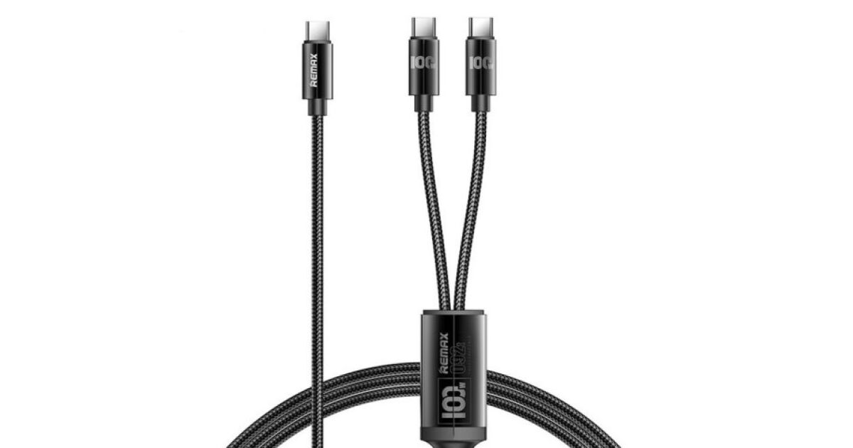 Remax Kerolla Series 2 az 1-ben Type-C dupla gyorstöltő kábel 100W 1,2m RC-092t 110582420