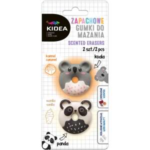 Illatos radír szett, 2 db / csomag, koala és pandamaci (karamell és vanilia illat), Kidea 110614336 - Radír