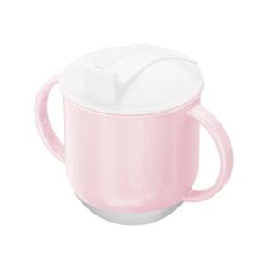 Rotho Babydesign Súlyozott aljú bögre rózsaszín-fehér-ezüstszürke 39684786 Itatópoharak, poharak