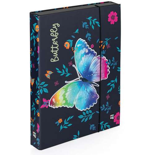 Lepkés füzetbox A/4, jumbo, sötétkék 110614937