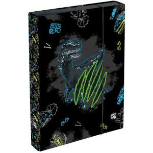 Dinoszaurusz füzetbox A/4, jumbo, OXY GO Dino, fekete 110614992 - Füzetbox