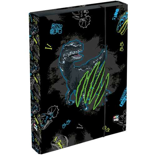 Dinoszaurusz füzetbox A/4, jumbo, OXY GO Dino, fekete 110614992