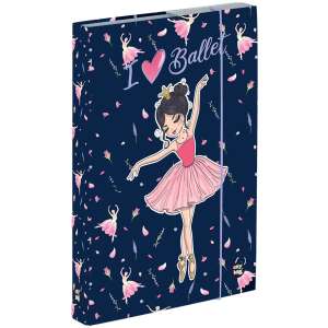Balerina füzetbox A/4, jumbo, sötétkék-rózsaszín 110614994 - Füzetbox