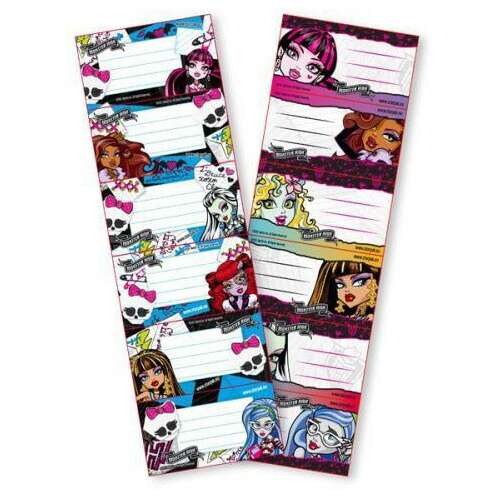 Monster High füzetcímke 6 db/ív 110615426