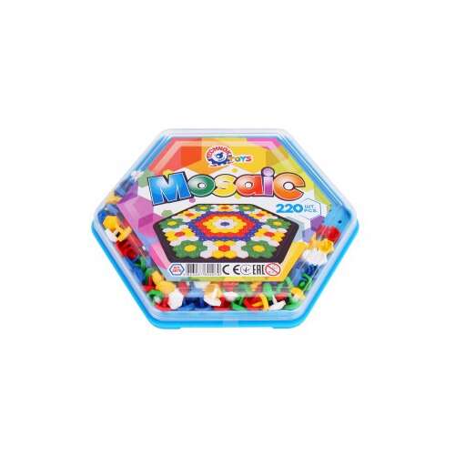 Joc educativ mozaic, TechnoK, 220 de pioneze colorate 110615801