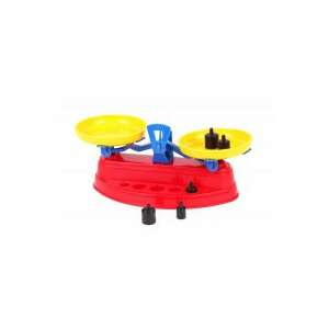 Balanță jucărie TechnnoK cu greutăți - jucărie educativă colorată pentru copii - Jocuri educative pentru școlari