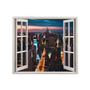 Naklejka ścienna VIEW TO HAVEN 20, nocna panorama Nowego Jorku - Falpanel & Falmatrica