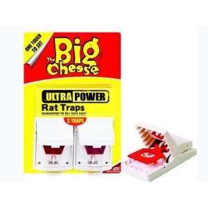 The Big Cheese Ultra Power patkánycsapda, 2 darabos csomag, hatékony rágcsálóirtás - Élvefogó állatcsapda