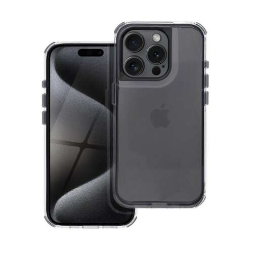 Matrix iPhone 13 hátlap tok kameravédő peremmel, fekete