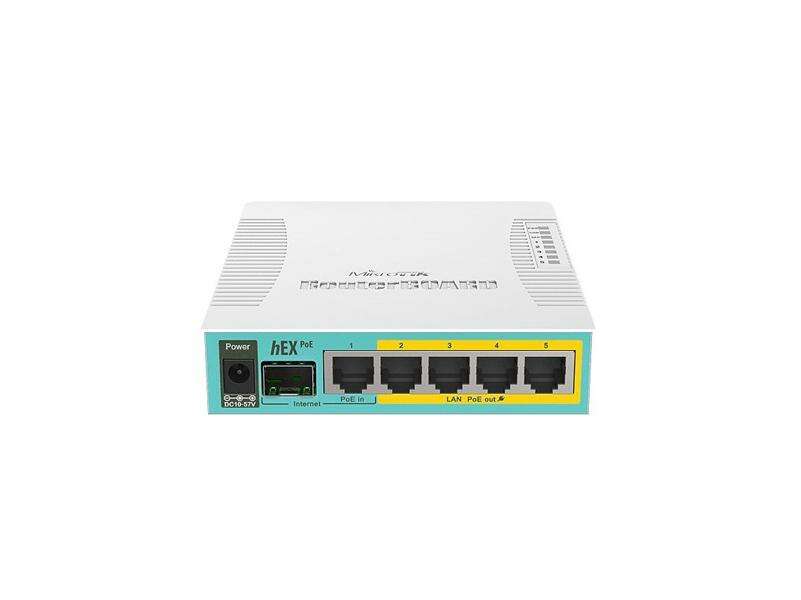 Mikrotik hEX PoE vezetékes router Fehér