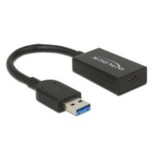DeLOCK 65698 USB 3.2 Gen 2 (3.1 Gen 2) USB A to USB C adapter cable, black, 15cm - USB Cable