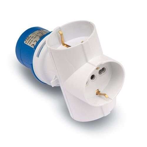 Ipari-háztartási átalakító 16A/250V IP40 1 IP be, 3 HT ki 99373975