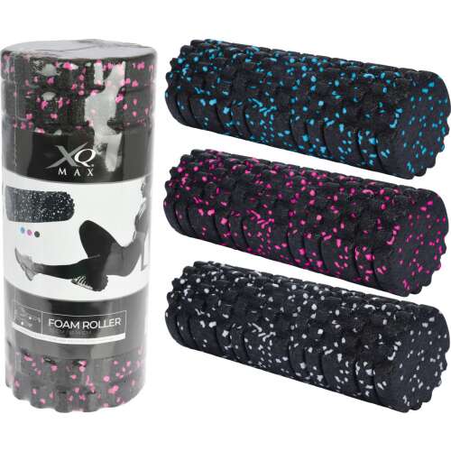 XQ Max habhenger, fekete rózsaszín, kék és fehér pöttyökkel, 33 x 14 cm