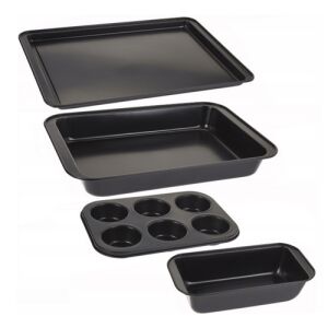 Set de forme de copt Cucina, inclusiv tavă de copt, tavă pentru tort, tavă pentru brioșe și tavă pentru pâine - Forme de coacere