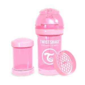 Twistshake kólika elleni Cumisüveg mixerhálóval és tápszer tárolóval 180ml #rózsaszín 39730714 Cumisüvegek - BPA-mentes