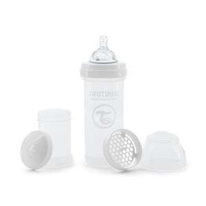 Twistshake kólika elleni Cumisüveg mixerhálóval és tápszer tárolóval 260ml #fehér 39730749 Cumisüvegek - BPA-mentes