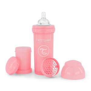 Twistshake kólika elleni Cumisüveg mixerhálóval és tápszer tárolóval 260ml #rózsaszín 39730777 Cumisüvegek - BPA-mentes