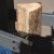 Close-up of log being split by Scheppach Compact 8T