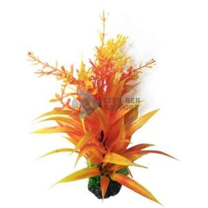 Narancssárga tengerifű akváriumi műnövény narancssárga növényekkel 20 cm 39733908 