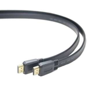 Cablu HDMI Premium, plat, placat cu aur, 3 metri - Cabluri HDMI