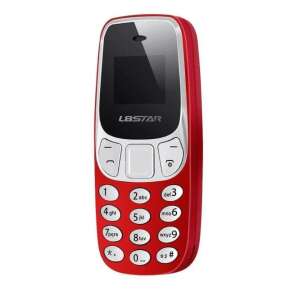 L8Star Mini Mobile Phone, Red, Dual SIM, Unlocked - Sumker