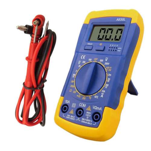 Multimetru digital A830L cu cabluri de testare, un instrument versatil pentru măsurarea tensiunii, curentului, rezistenței și altor parametri