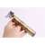 VGR V-085 beard trimmer, gold color, with vintage design, held in hand