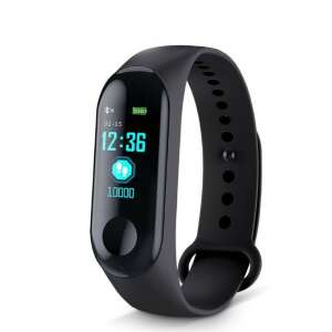 M3 Smart-Armband zur Messung von Puls, Blutdruck und Blutsauerstoffgehalt, schwarz 40263452