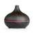 Dark wood effect ultrasonic aroma diffuser with 7 color LED light, timer, and remote control