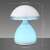 Mushroom shaped LED touch lamp with 7 color changing lights with dimensions