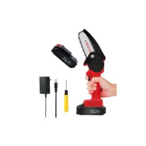 Kraft Akku-Mini-Kettensäge mit Akku, Ladegerät und Schraubendreher - KrafTech