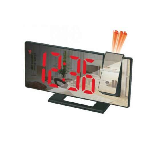 Projektoros Digitális Ébresztőóra - Piros LED Kijelző