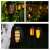 Solar powered flame effect torch light, outdoor garden decor, waterproof, set of 3