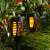 Solar powered flame effect torch lights, outdoor garden decor, waterproof