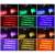 RGB LED Streifenlicht für das Autoinnere, 4 Streifen mit Fernbedienung, Zigarettenanzünder-Stecker